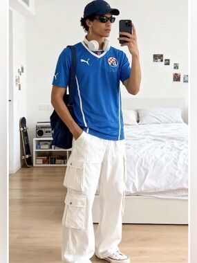 Puma Dinamo Zagreb Home Jersey 2013-14 Blue Football Shirt Men's Small Croatia